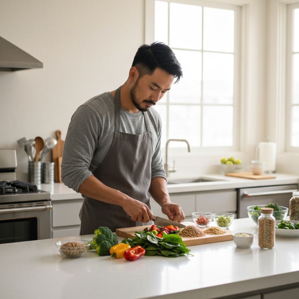 Person preparing fresh healthy food